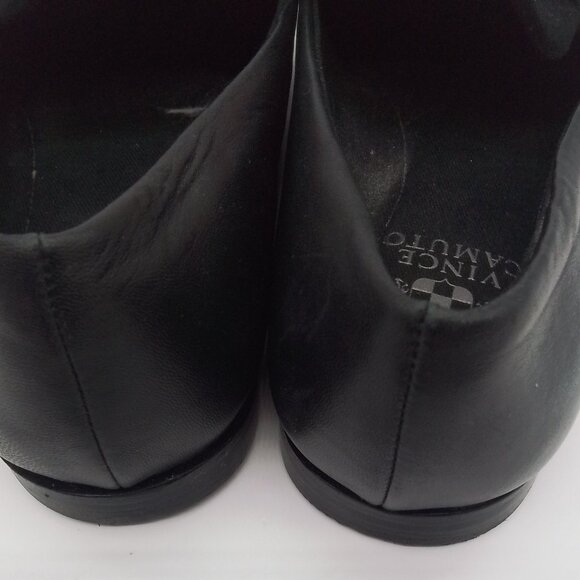 NWOT VINCE CAMUTO FORONNI POINTED TOE BLACK SUEDE LOAFERS SIZE 6.5 - Picture 4 of 6